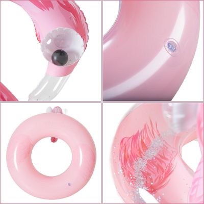 4. Schwimmring 76x76CM Flamingo Glitzer 35660