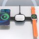 9. Dudao A11S 3-in-1 kabelloses Ladegerät, kompatibel mit MagSafe, für Smartphone, Smartwatch und Kopfhörer – schwarz