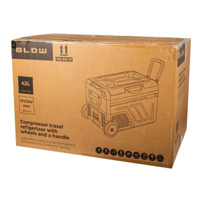 11. 42-Liter-Reisekühlschrank mit Kompressor von Blow für Autos