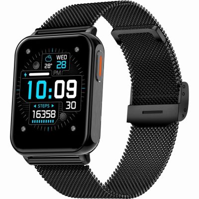 4. Smartwatch Gravity Weiß Schwarz 2 Armbänder GT17-8