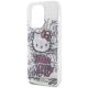 6. Hello Kitty IML Kitty On Bricks Graffiti Hülle für iPhone 15 Pro – weiß