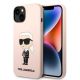 Karl Lagerfeld Silikon-Ikonik-Hülle für iPhone 13/14 – Pink