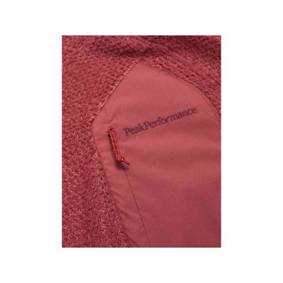 4. PEAK PERFORMANCE M Freelight Polartec Alpha Hood rotes Herren-Sweatshirt