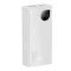9. Baseus Adaman2 Powerbank mit Digitalanzeige 2x USB-A / 1x USB-C 10000mAh 30W - Weiß