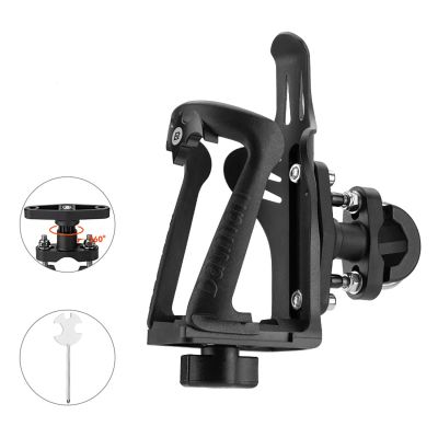 2. Rockbros 2-3D Verstellbarer Flaschenhalter für Fahrräder und Motorräder – Schwarz