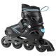 2. NILS EXTREME NH11912 A 2IN1 ROLLSCHUHE SCHWARZ-BLAU GRÖSSE S (31-34) MIT AUSTAUSCHBARER HOCKEYKUFE