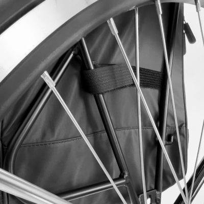 17. Wozinsky Fahrrad-Gepäckträgertasche, Fahrradrucksack mit Rahmen, 2-in-1, 40l, schwarz (WBB33BK)