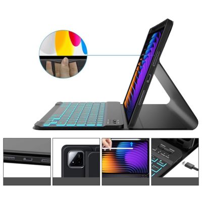 5. Tech-Protect SC Pen + Tastaturhülle für Xiaomi Pad 7 / 7 Pro - Schwarz