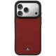 3. Mercedes Leder-Mesh-Hülle mit Bow Line MagSafe für iPhone 18 Pro Max / 17 Pro Max – Burgunderrot