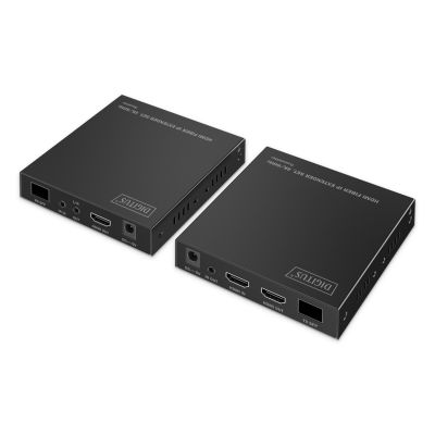 6. HDMI-Glasfaser-Extender 4K/60Hz über IP 1G oder bis zu 40 km/300 m, HDMI-Loop-Out, IR-Steuerung – Kit