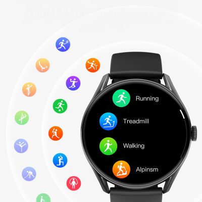 6. QCY Watch GT AMOLED IPX8 280mAh Smartwatch – Schwarz