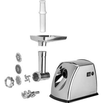 2. MPM MMM-07M 1800W Fleischwolf, 3 Siebe mit Löchern, Aufsätze für Aufschnitt und Pasteten