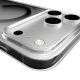 5. Puro Lite Mag TPU+PC Hülle kompatibel mit MagSafe für iPhone 17 Pro - Transparent mit schwarzem Ring