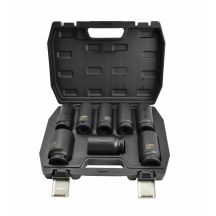 AWTOOLS Schlagschrauber-Steckschlüsselsatz 3/4" 8-teilig/24-38 mm/ Lange schwarze Linie