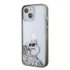 2. Karl Lagerfeld Liquid Glitter Choupette Hülle für iPhone 15 – transparent