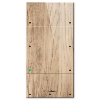 2. Grenton Touchpanel / 8 Touchfelder / TF-Bus / helle Holzfront