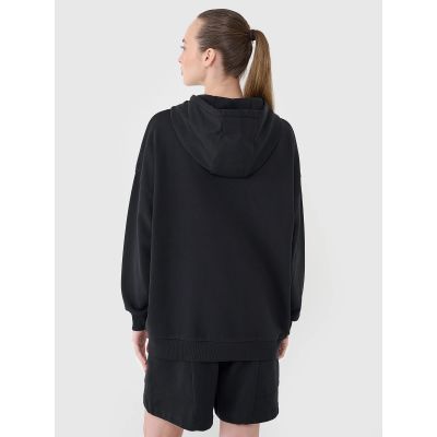 3. Damen-Sweatshirt mit Reißverschluss und Kapuze 4F 4FRSS25TSWSF2152-20S