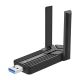Wozinsky Dualband-WLAN-USB-3.0-WLAN-6-Adapter – Schwarz