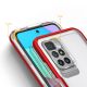 4. Klare 3in1 Hülle für Xiaomi Redmi 10 Frame Gel Cover Rot