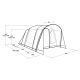 2. Outwell Durango 4 4-Personen-Tunnelzelt (grün)