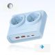 3. Orico PDC25 25W 6-in-1 Steckdosenleiste (2x Netzanschluss + 2x USB-A + 2x USB-C) – Blau