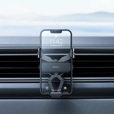 12. Baseus Gravity Air Vent Autotelefonhalter (Air Outlet Version) schwarz (SUWX010001)