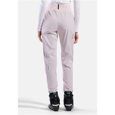 7. Damen-Windhose Odlo ZEROWEIGHT PRO WINDPROOF WARM Pants, reguläre Länge, rosa