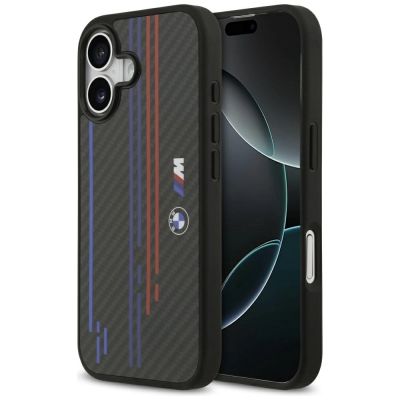 BMW M Kevlar Lines & Logo MagSafe Case für iPhone 17 – Schwarz