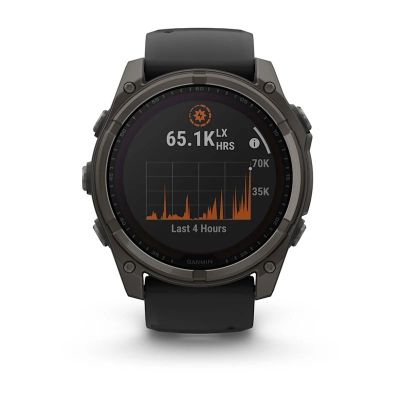 18. Garmin Fenix 8 Solar Saphir Titan Carbon Grau DLC Schwarz Uhr