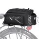 22. Wozinsky Fahrrad-Gepäckträgertasche mit Schultergurt, 9 l (Regenschutz inklusive), Schwarz (WBB22BK)