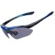 Rockbros polarisierte Sonnenbrille, 5 Gläser, blau