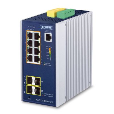 2. Industrieller Managed-L2+-Switch Planet IGS-5225-8P4S-12V