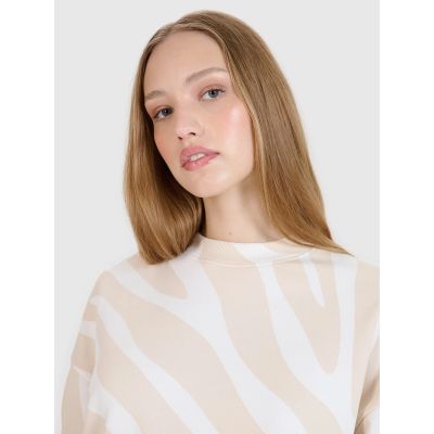 4. Damen-Sweatshirt ohne Reißverschluss und Kapuze 4F 4FWSS25TSWSF1579-11A