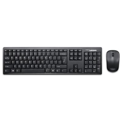 2. Lenovo 100 Wireless Combo Tastatur & Maus Set GX30L66303 (USB 2.0; (EN); schwarz; optisch; 1000 DPI)
