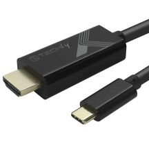 Techly IADAP USBC-HDMI2TY externe USB-Grafikkarte 3840 x 2160 px Schwarz