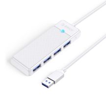Orico PAPW4A-U3 USB-Hub mit 4 Anschlüssen (4x USB-A 3.0, 0,15 m Kabel) – Weiß