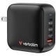 2. Verbatim Mini-GaN-Ladegerät 100W 3xUSB-C PD, 1xUSB-A QC 3.0