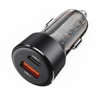 2. Acefast B12 Autoladegerät 60W USB-A / USB-C - Schwarz