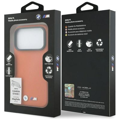 8. BMW M Metal Logo MagSafe Hülle für iPhone 17 Pro – Orange