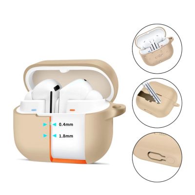 2. Tech-Protect Silikon-Hakenhülle für Samsung Galaxy Buds 3 / 3 Pro – braun