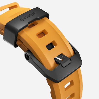 3. Nomad Rocky Point Armband, schwarzes Leder, Titan