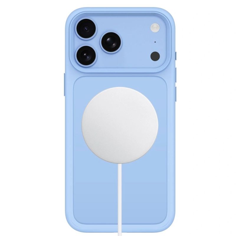 3. Tech-Protect Magmat Magsafe CC Hülle für iPhone 18 Pro / 17 Pro – Hellblau matt