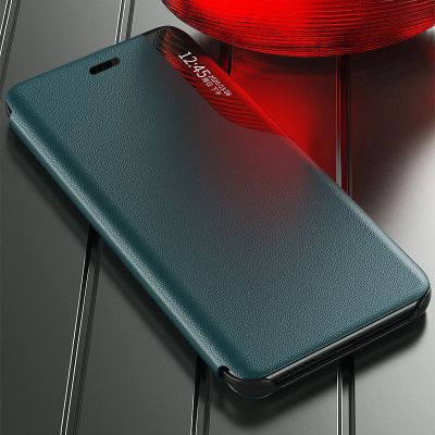 7. Eco Leather View Case booktype case schutzhülle aufklappbare hülle iPhone 13 mini orange