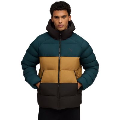 6. Puma Mono Kapuzenjacke für Herren, Grün-Braun-Schwarz, 688367 75