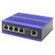 2. Industrieller Switch 4x 100 Base-TX PoE 120W + 1x Uplink 100 Base-TX DIN erweiterter Temperaturbereich.