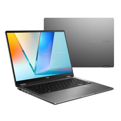 ASUS Vivobook 14 Flip TP3407SA-SG146W Ultra 5 226V 14,0" WUXGA Touchscreen 60Hz 300Nits AG 16GB LPDDR5X SSD512 Intel Arc Graphics CamFHD 70Wh Windows 11 Mattgrau