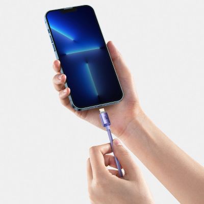 10. Baseus CAJY000305 Lightning – USB-C PD-Kabel 20 W 480 Mbit/s 2 m – Lila