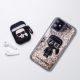 8. Karl Lagerfeld Silikon-Ikonik-Hülle für AirPods 1/2 – Schwarz