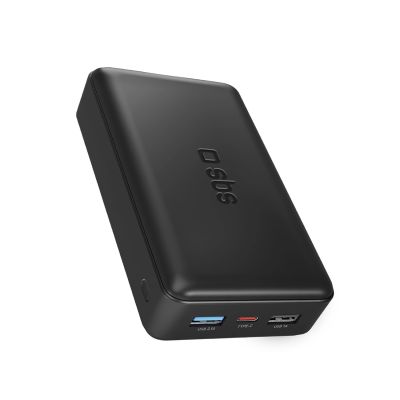 Powerbank Puro Fast 20000 mAh 2x USB-A + 1x USB-C - schwarz