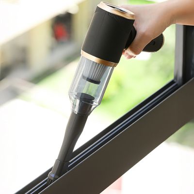 9. Mini-Handstaubsauger für Autos, faltbar, mit Blasfunktion – Schwarz